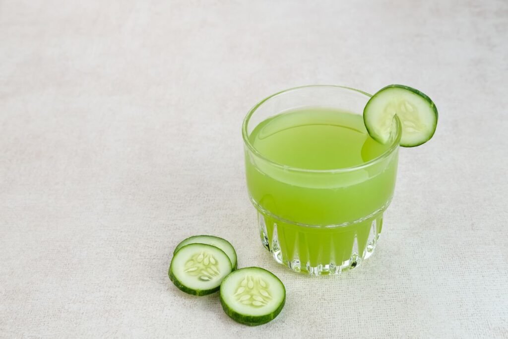 Cucumber juice preparation