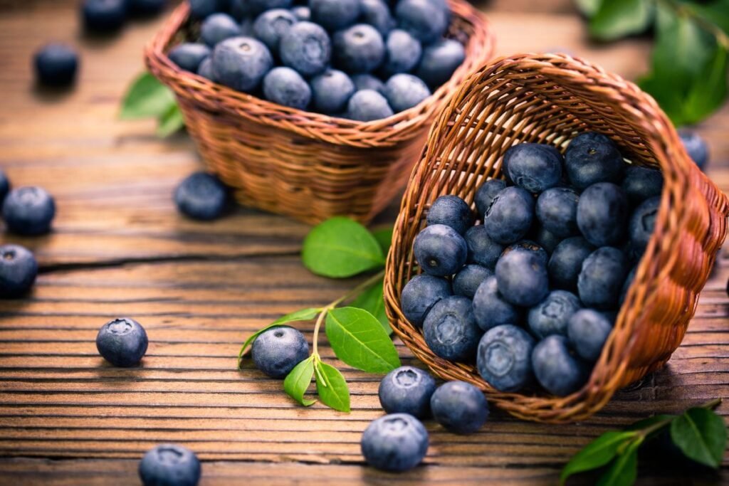 Berries for blueberry juice and coctail