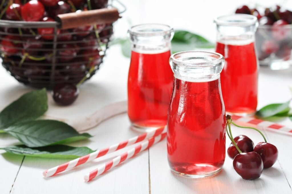 Freshly squeezed cherry juice