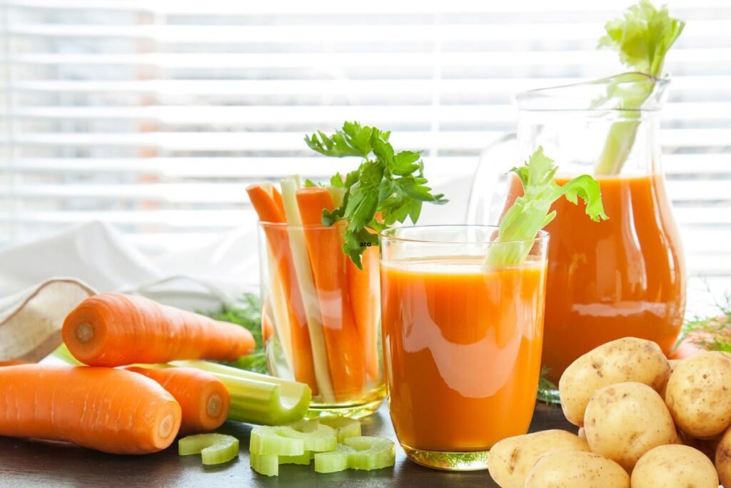 Potato Juice with Carrots and Celery